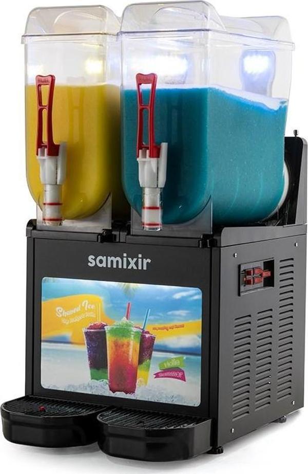 Samixir Twin Allure Çiftli 12+12 Lt Slush Buzlaş Karlamaç Makinesi SLUSH-24-BA - Image 1