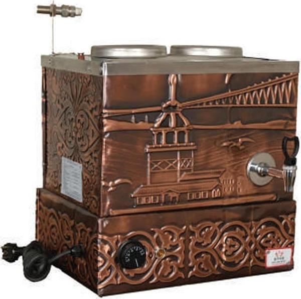 Anka Eko Elektrikli Çay Kazanı 2 Demlikli 24 Litre Bakır - Image 1