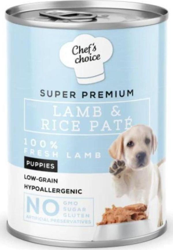 Chefs Choice Kıyılmış Kuzulu Yavru Köpek Konservesi 400 gr - Image 1
