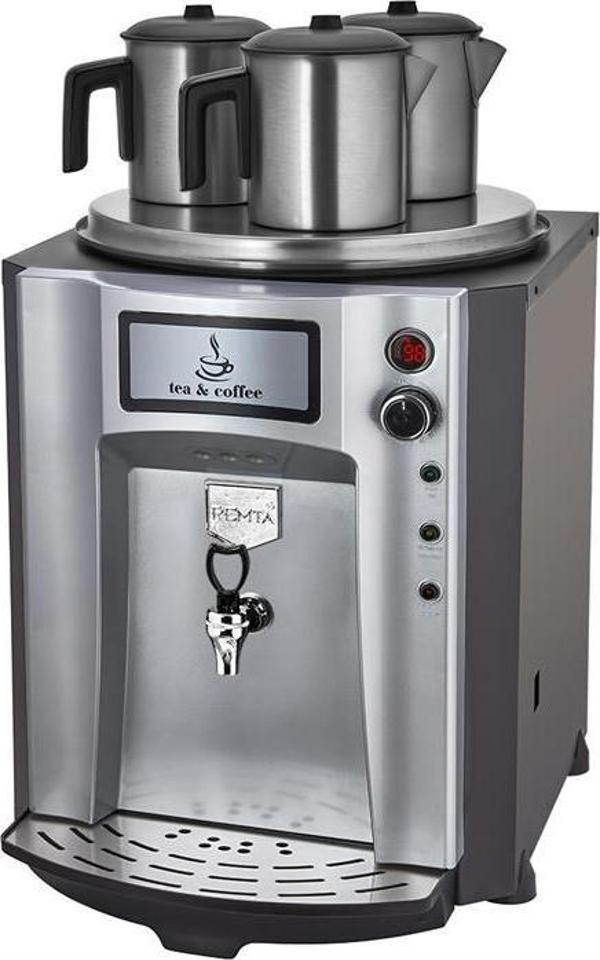 Remta Premium Jumbo 40 Litre Üç Demlikli Çay Makinesi - Gri - Image 1