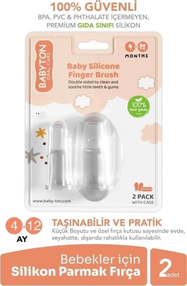 Nessiworld  Babyton Silikon İkili Parmak Fırça - Image 1