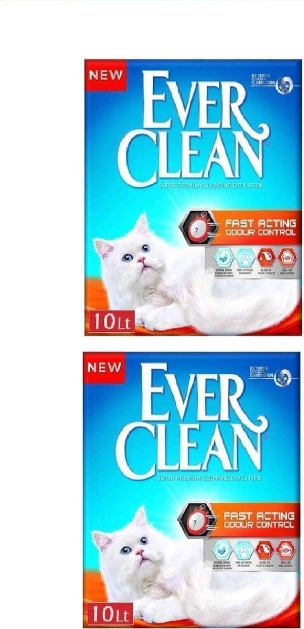 Ever Clean Fast Acting Hızlı Topaklanma Kedi Kumu - 10 Lt X 2 Adet - Image 1
