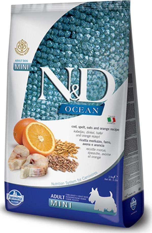 N&D Ocean Düşük Tahıllı Balıklı Küçük Irk Yetişkin Köpek Maması 7 kg - Image 1