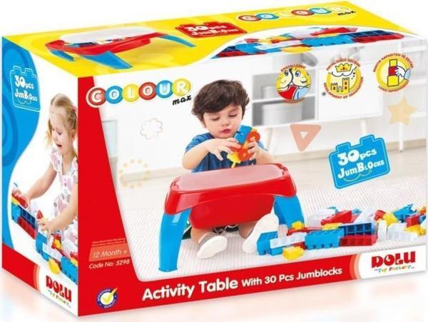 Nessiworld 5298 AKTIVITE OYUN MASASI 30PCS MEGA BLOK - Image 1