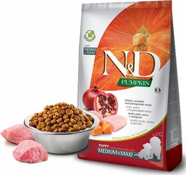 N&D Pumpkin Balkabaklı Tavuk Narlı Orta Büyük Irk Yavru Köpek Maması 2,5 Kg - Image 1