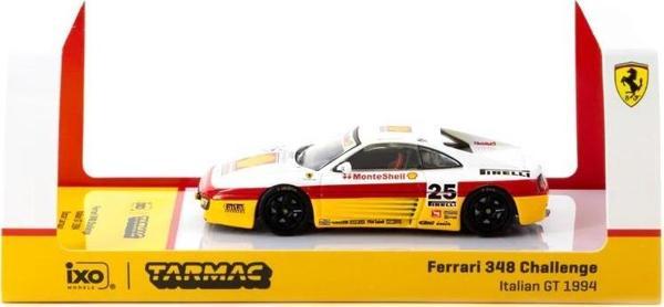 Tarmac Works X iXO Models 1/64 Ferrari 348 Challenge Italian GT 1994 #25 - HOBBY64 - Image 1