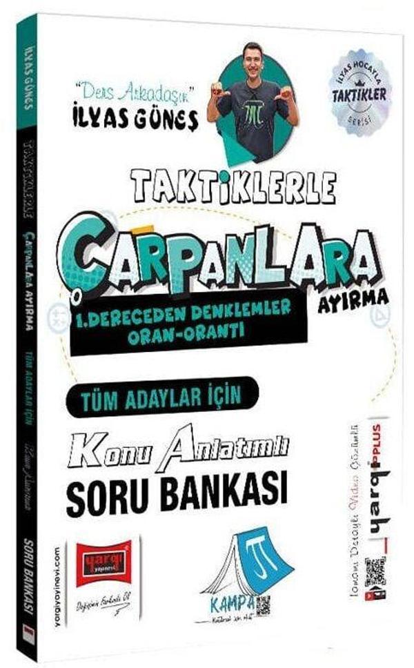 Yargı YKS TYT AYT KPSS Taktiklerle Çarpanlara Ayırma, 1. Dereceden Denklemler, Oran Orantı Konu Anlatımlı Soru Bankası - - Yargı Yayınları - Image 1