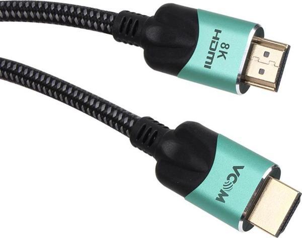Vcom Siyah Gümüş 1.5 Metre 2.1V Hdmi-M-Hdmi-M Kablo - Image 1
