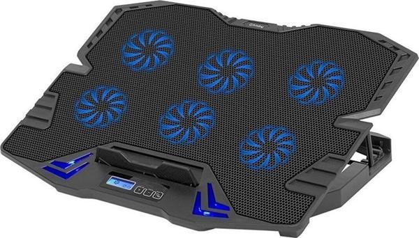 Frisby Notebook Soğutucu 6 Fan LCD Kontrol Panel Metal Izgara 5 Kademeli Yükseklik - Image 1