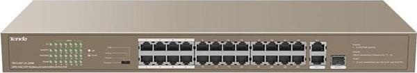 Tenda 24-250W 24 Port Poe+ 10-100 Switch Çelik Kasa Rack Mount - Image 1