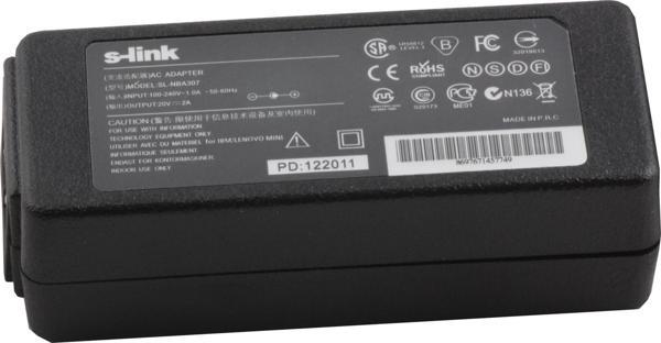 S-link 40W 20V 2A 5.5x2.5 Notebook Adaptörü - Image 1