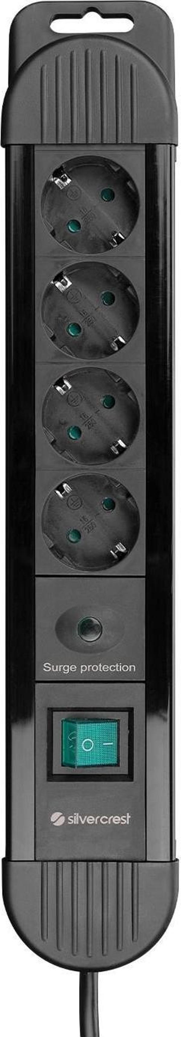 Silver Crest 1.5 Metre 3G 1.5 MM 900 Joule 4 Lü Akım Korumalı Gri Priz Çoklayıcı - Image 1