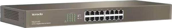 Tenda 16 Port 10-100-1000 Mbps 19" Switch Çelik Kasa Rack Mount - Image 1