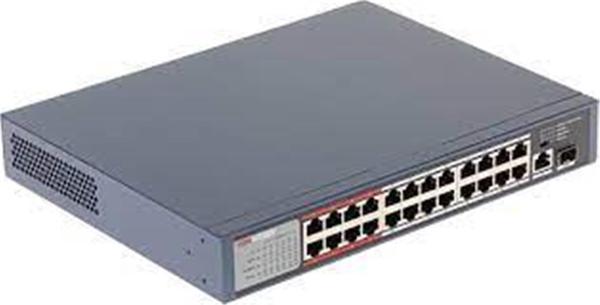 Hilook 24 Portlu 10-100 Fast Ethernet Switch- 24 Port Poe 230W Yönetilemez Switch - Image 1