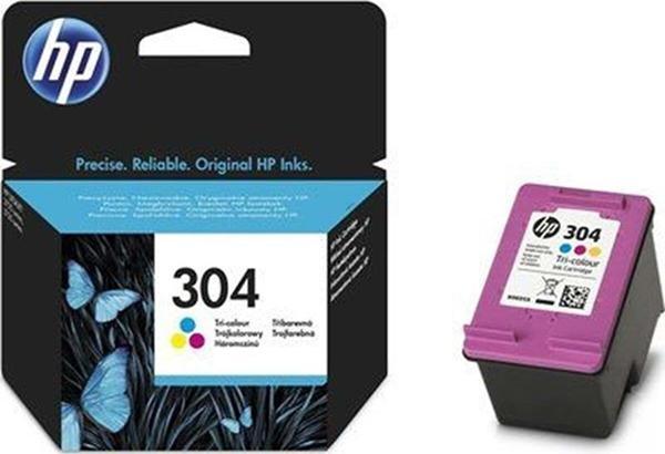 HP 304 Color Renkli Kartuş N9K05AE Üç Renkli Mürekkep Kartuşu - Image 1