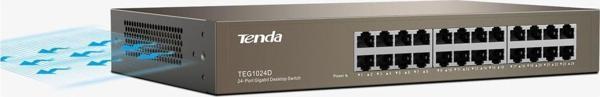 Tenda 24 Port 10-100-1000 Mbps Switch Çelik Kasa Rack Mount - Image 1