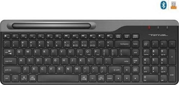 A4 Tech Siyah Bluetooth + 2.4 GHz Nano Q Multimedya Kablosuz Bluetooth Klavye - Image 1