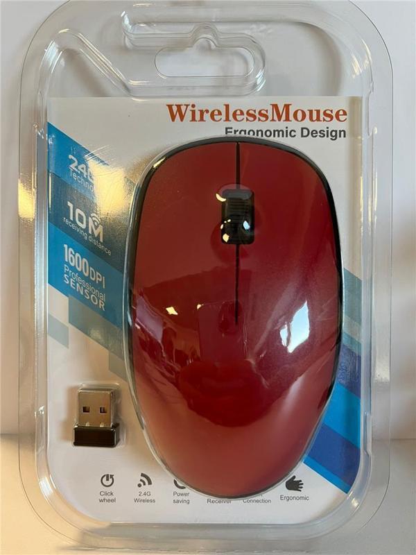 Elba Kırmızı 2.4Ghz Kablosuz Mouse - Image 1