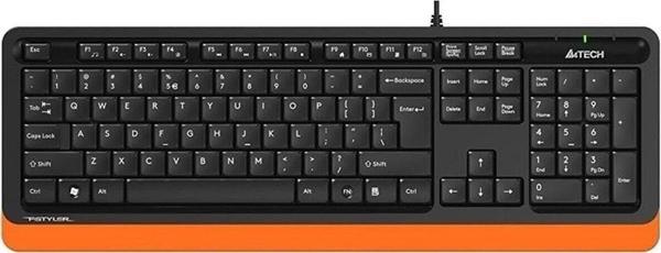A4 Tech USB Kablolu Multimedia Klavye Turuncu Q Türkçe - Image 1