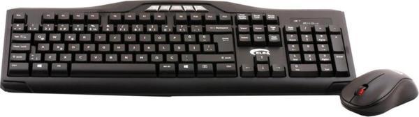 Elba Q Usb Siyah Kablosuz Klavye Mouse Set Multimedya Klavye Mouse Seti - Image 1