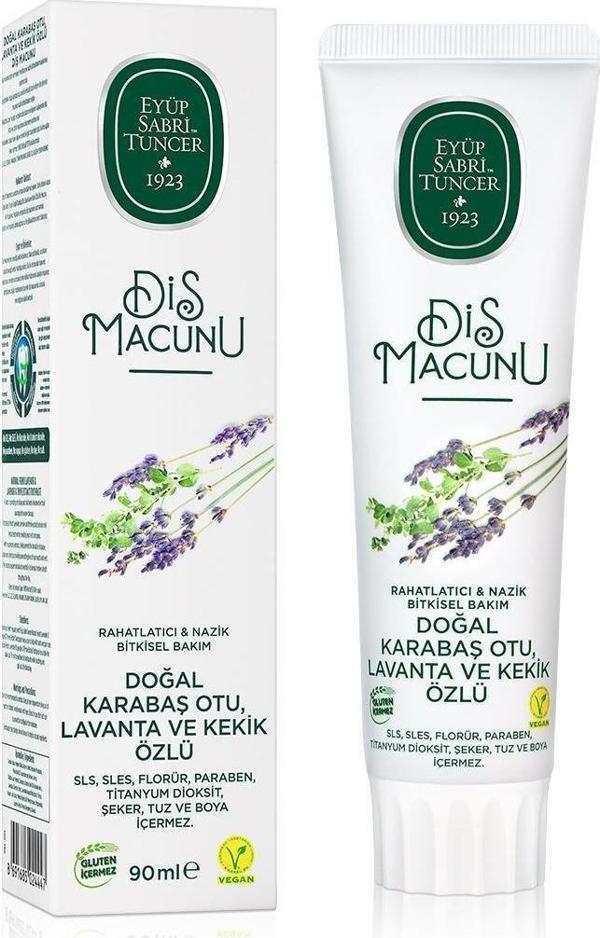 Eyüp Sabri Tuncer Doğal Karabaş Otu Lavanta ve Kekik Özlü Diş Macunu 90 ml - Image 1