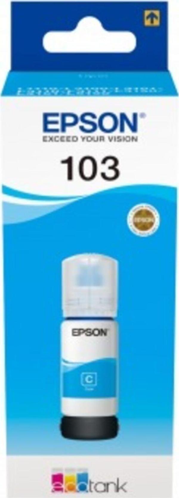 Epson 103 Cyan Mavi Şişe Mürekkep L1110-3110-3150-5190 - Image 1