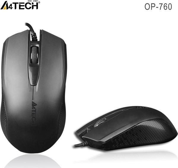 A4 Tech Usb Siyah V-Track 1000 Dpi Mouse Kablolu Optik Mouse - Image 1