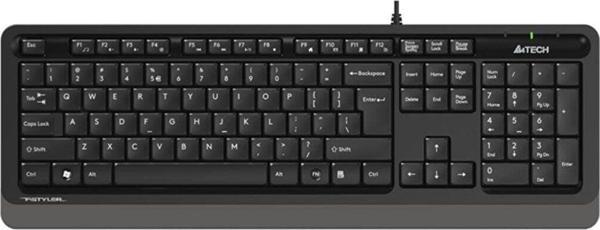 A4 Tech Q Usb Fsytyler Gri Multimedya Klavye Kablolu Q Klavye - Image 1