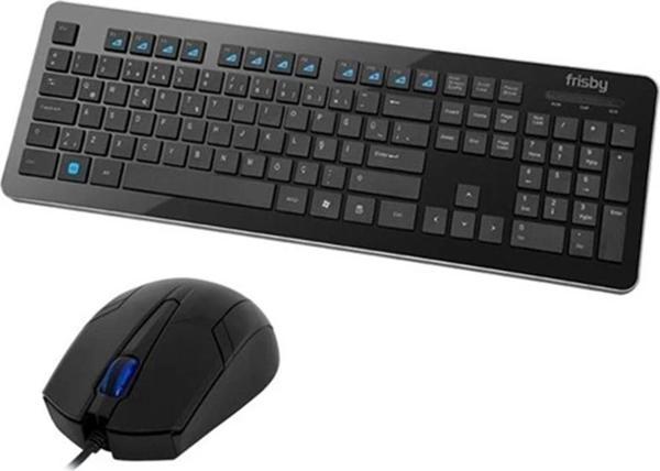 Frisby USB Q TR Kablosuz Siyah Klavye Mouse Set - Image 1