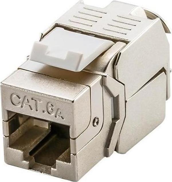 Apronx CAT6A 180° FTP Keystone Jack 10 Lu Paket - Image 1