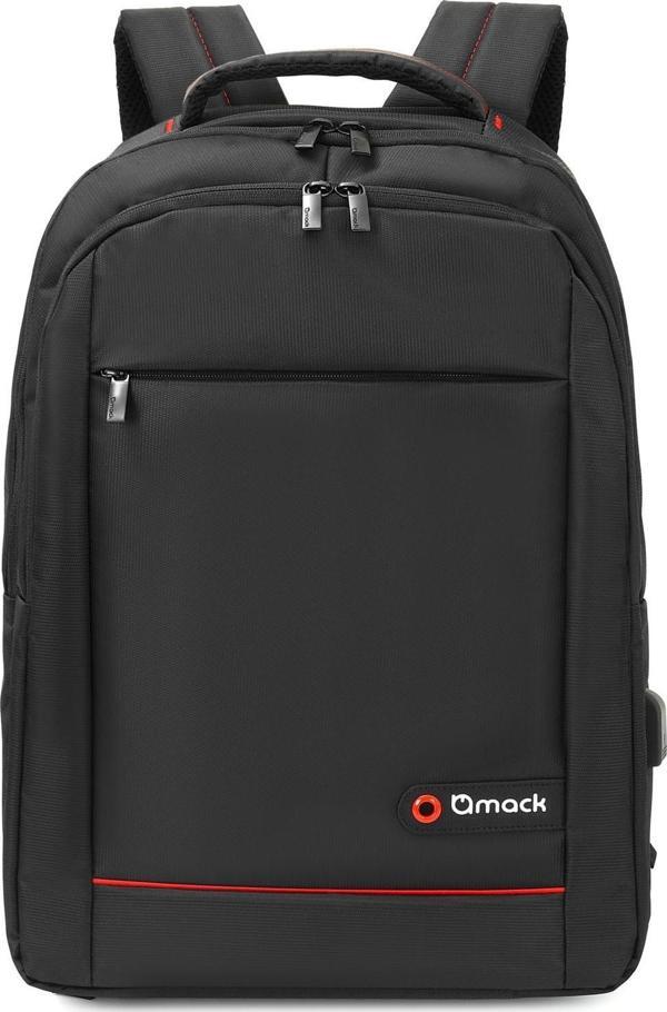 Mack 17.3" Office USB Girişli Notebook Sırt Çantası Siyah 17.3 İnç Laptop Sırt Çantası - Image 1