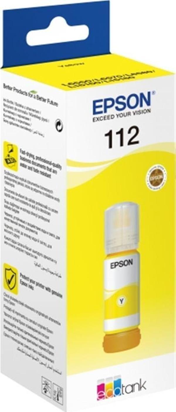 Epson T06C44 (112) Yellow Sarı Şişe Mürekkep - Image 1
