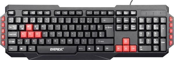 Everest ARMOR Siyah USB Q Gaming Oyuncu Klavyesi - Image 1
