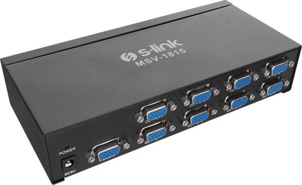S-link 1 Bilgisayar - 8 Monitör 150mhz Vga Çoklayıcı - Image 1
