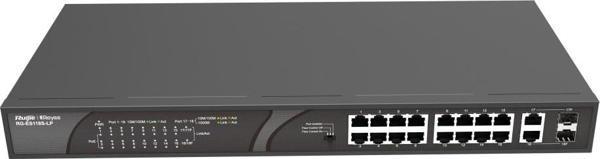 Ruijie-Reyee 16 Port POE+ 10-100 Mbps 2 Port SFP 120W Poe Switch - Image 1