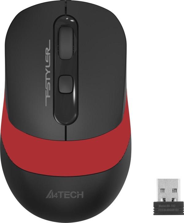 A4 Tech Kırmızı Nano Optik 2000 Dpi Kablosuz Mouse - Image 1