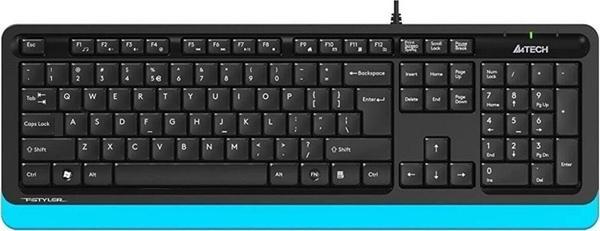 A4 Tech Q Usb Fsytyler Mavi Tr Fn Multimedya Klavye Kablolu - Image 1