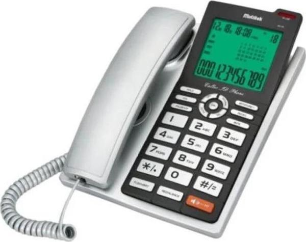 Multitek Silver Ekranlı Arayan Numara Gösteren Handsfree Masa Üstü Telefon - Image 1