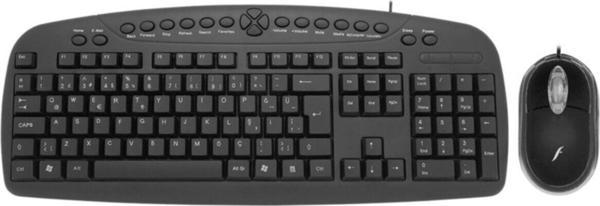 Frisby Multimedya Tuşlu Kablolu Usb Klavye Usb Mouse Set - Image 1