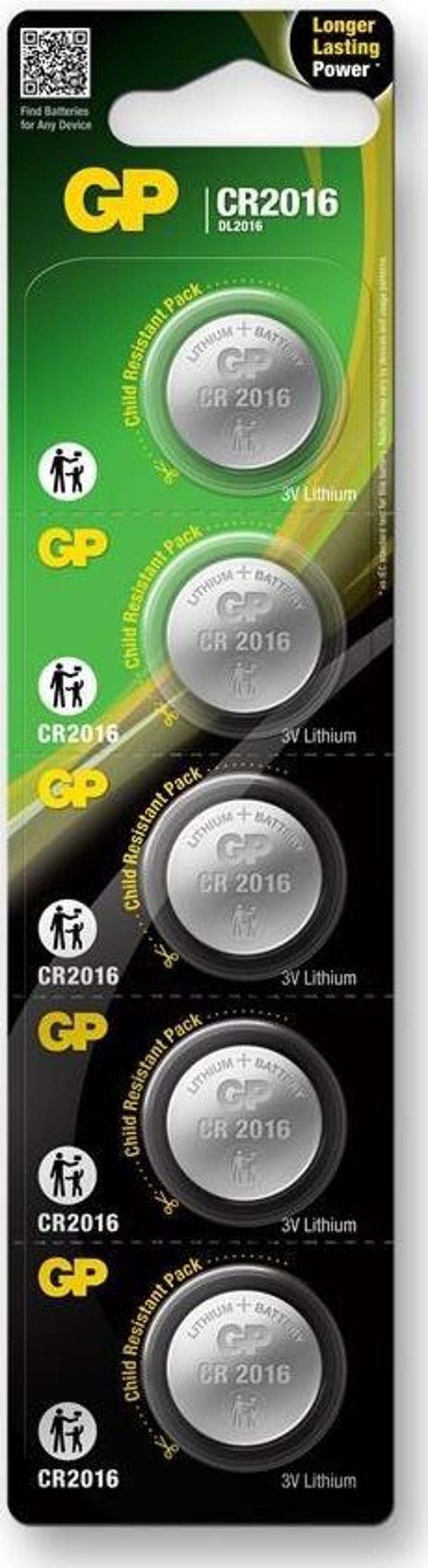GP CR2016 3V Lityum Pil 20 Li Kart - Image 1