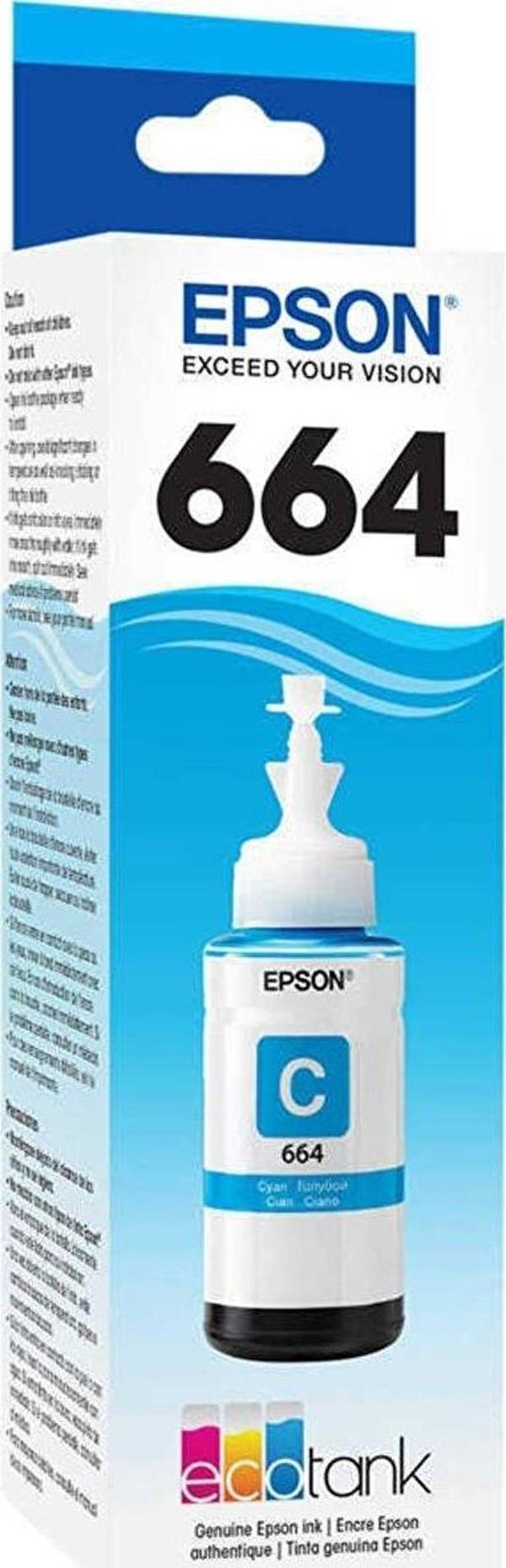 Epson T6642 Cyan Mavi Şişe Mürekkep L100/L200 70 ml Mavi Mürekkep - Image 1