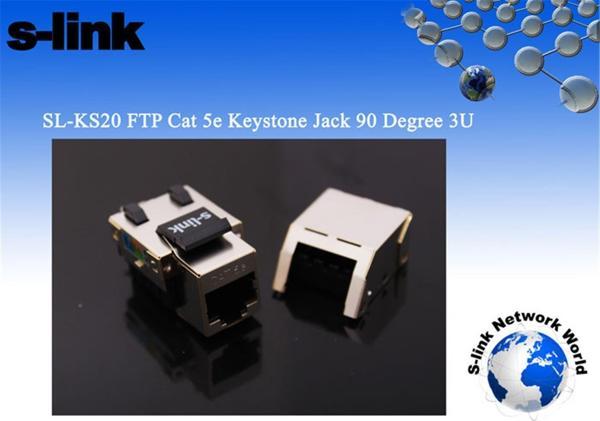 S-link FTP CAT5E Kestone Jack3U 90 Dek - Image 1