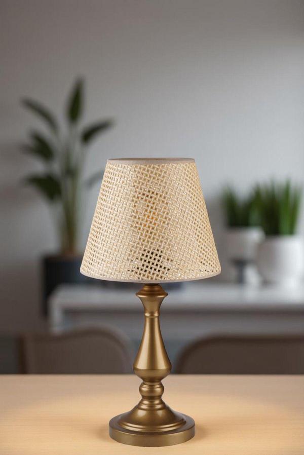 MEGAN ESKİTME PETEK ABAJURLU MASA LAMBASI - Image 1