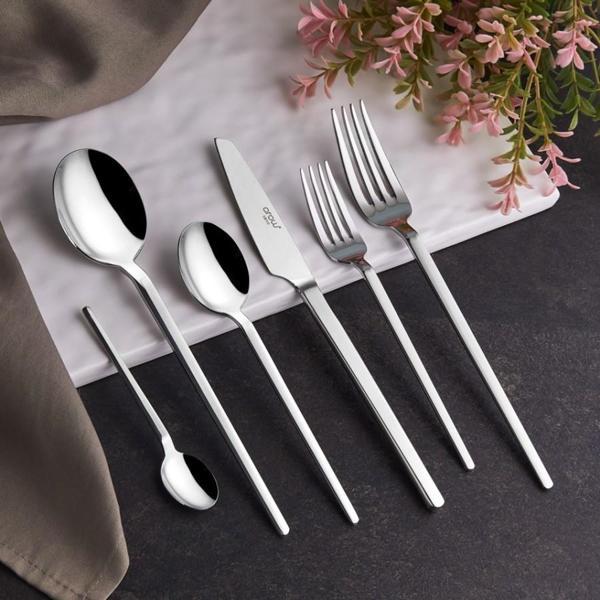 arow Romeo 12 Kişilik 72 Prç. Çatal Kaşık Bıçak Seti  - Image 1