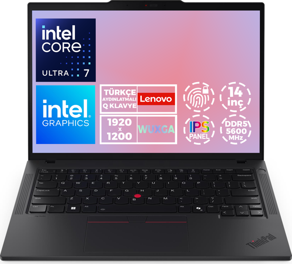 Lenovo ThinkPad T14 Gen 5 Ultra 7 155U 32GB 4TB SSD 14" WUXGA Freedos Notebook 21ML008MTX 010 - Image 1