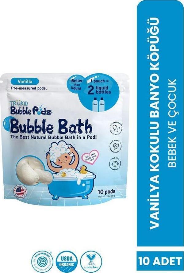 Bubble Podz Vanilla Scented Bubble Bath 10 Adet Vanilyalı Banyo Köpüğü - Image 1