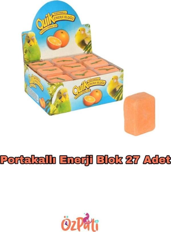 Quik Kuşlar Için Enerji Bloğu Portakal Aromalı 1 Adet - Image 1