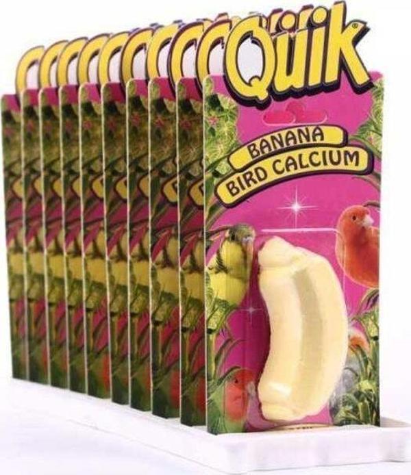 Quik Kuşlar için Muzlu Kalsiyumlu Gagataşı - Image 1