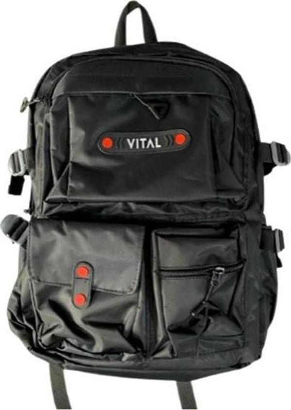 Vital Sırt Çantası Siyah Okul Çantası - Image 1