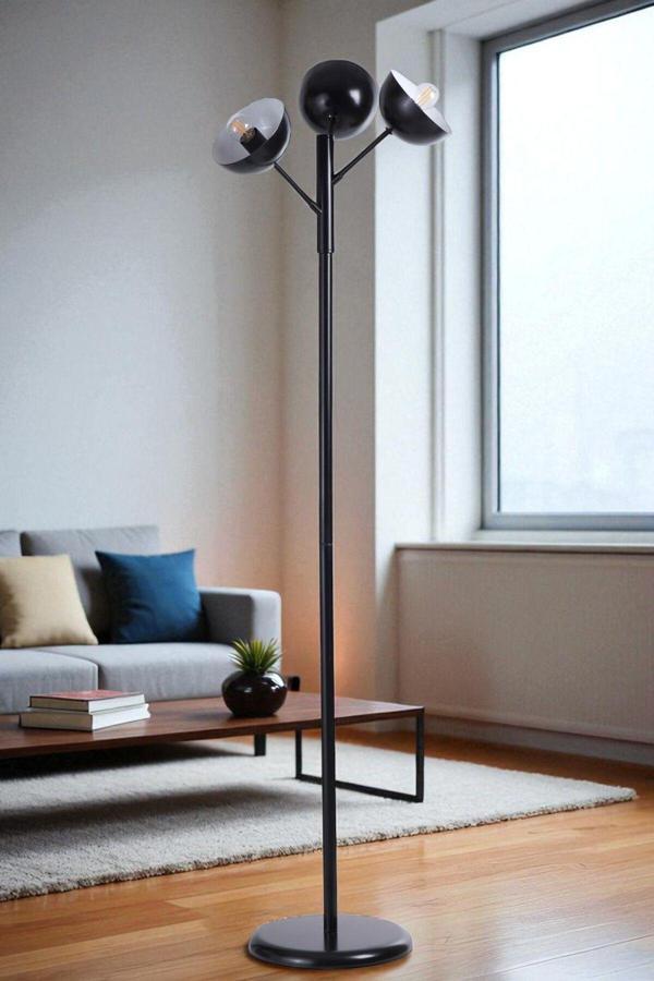 KÜRE 3 LÜ SİYAH LAMBADER METAL BAŞLIKLI - Image 1